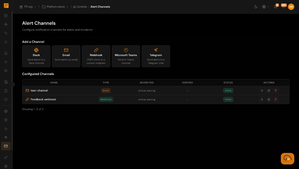 TuringPulse Alert Channels